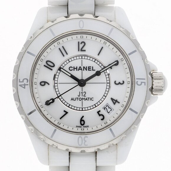 WATCH CHANEL C.X.G.42045 J12 white CE AT - Picture 1 of 8